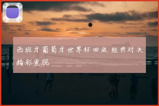 西班牙葡萄牙世界杯回放 经典对决精彩重现